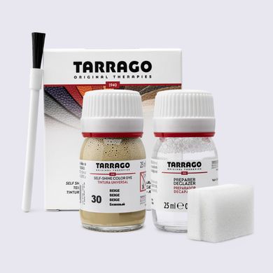 Барвник для гладкої шкіри та текстилю + очищувач Tarrago Color Dye, кол. бежевий
