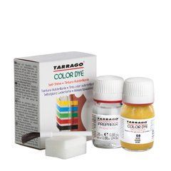 Краситель для гладкой кожи и текстиля + очиститель Tarrago Color Dye, цв. охра